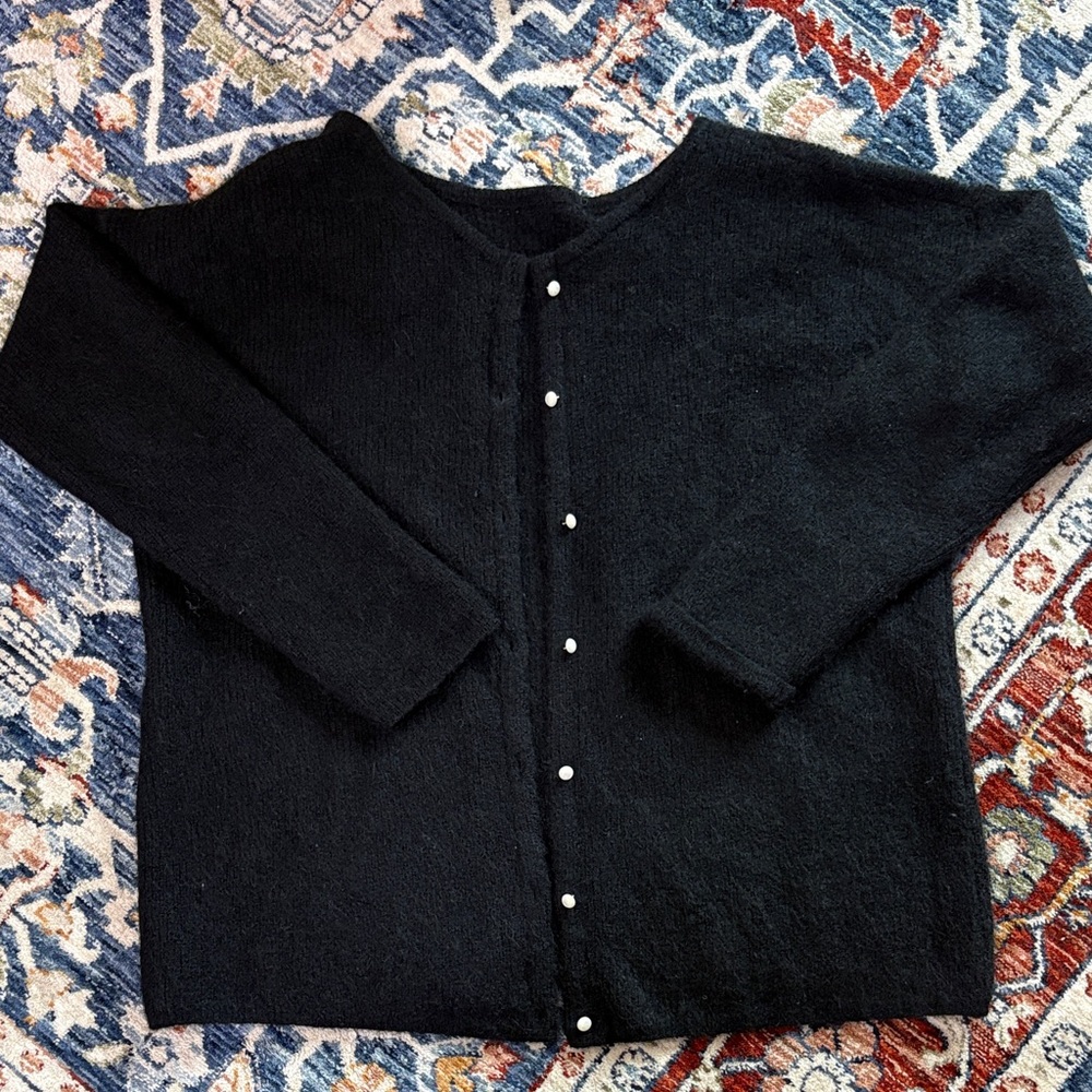 Sezane Black Gaspard Sweater